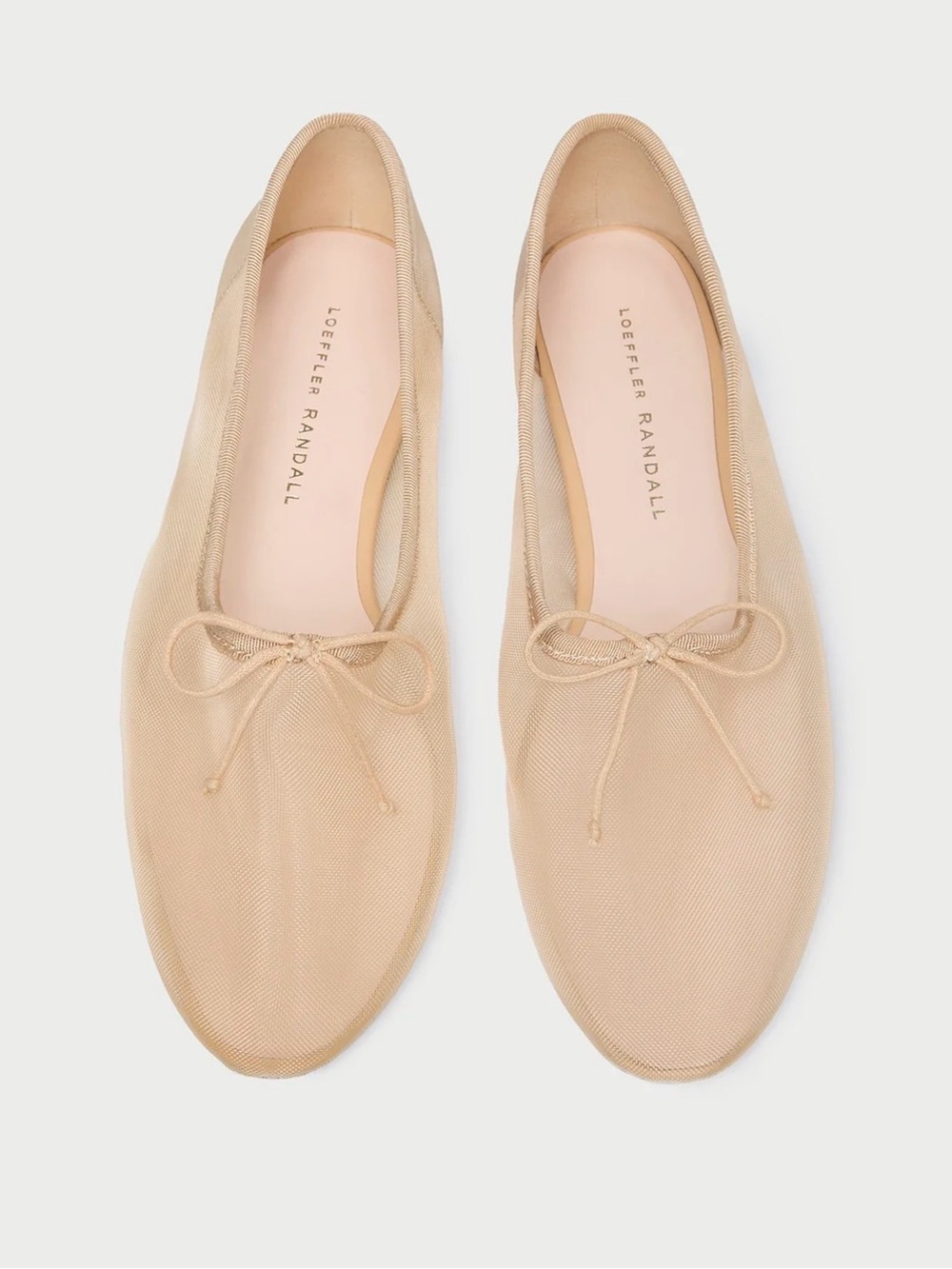 ISO - Loeffler Randall Nude/Tan Mesh Ballet Flats with Bow in size 7 or 7.5